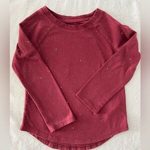 Burgundy w/speckles long sleeve shirt size 4T